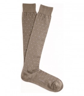 Perofil Evergreen calze lunghe uomo cotone pois