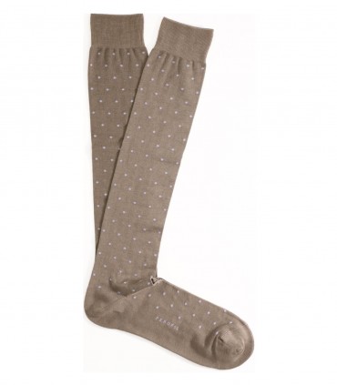 Perofil Evergreen calze lunghe uomo cotone pois