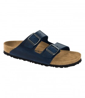 Birkenstock Arizona Oiled Leather blue ciabatte unisex