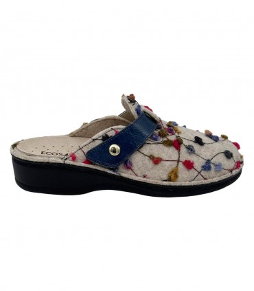 Ecosanit Mietta 1 Feltro Gem Venice ciabatte donna