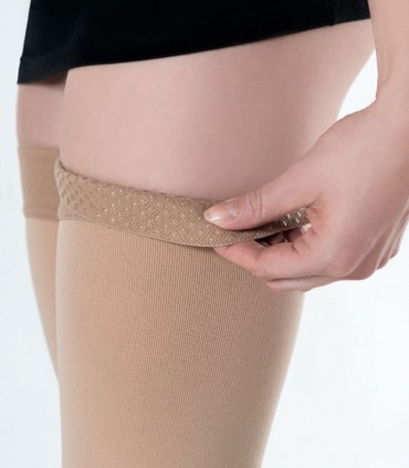 Flebysan Safe Tev calze autoreggenti unisex punta aperta medio-lungo plus 28 mmHg
