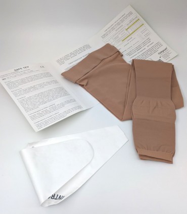 Flebysan Safe Tev calze autoreggenti unisex punta aperta medio-lungo plus 28 mmHg