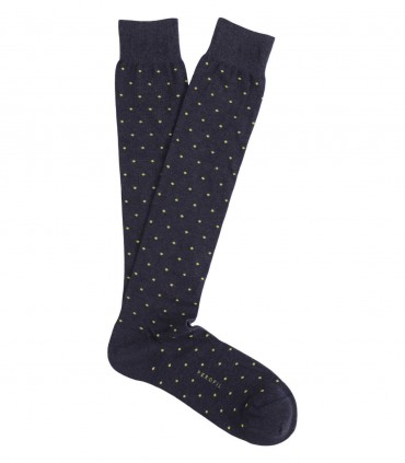 Perofil Cotton Fantasy calze lunghe uomo cotone pois