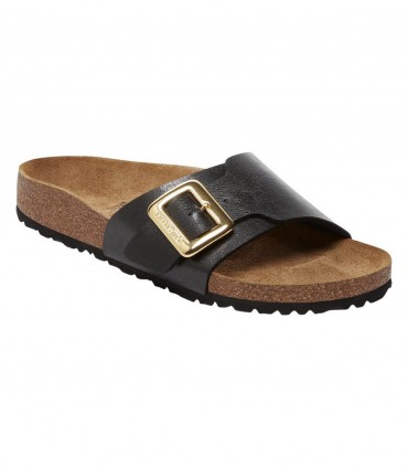 Birkenstock Catalina Cushion Buckle graceful licorice ciabatte donna