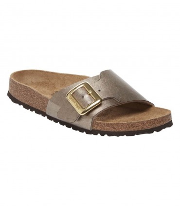 Birkenstock Catalina Cushion Buckle graceful taupe ciabatte donna