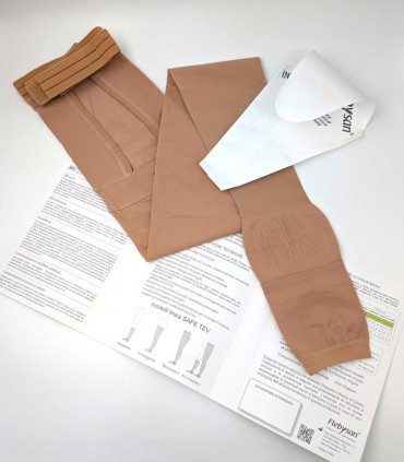 Flebysan Safe Tev monocollant unisex punta aperta corto 28 mmHg
