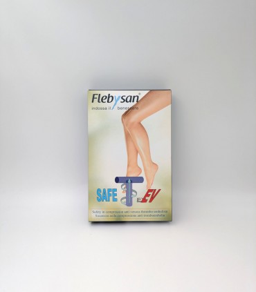 Flebysan Safe Tev monocollant unisex punta aperta corto 28 mmHg