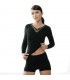 Medima Angora 20 maglia lana donna manica lunga con pizzo art M1175
