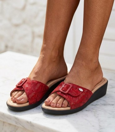 Scholl Mango Printed Suede ciabatte donna